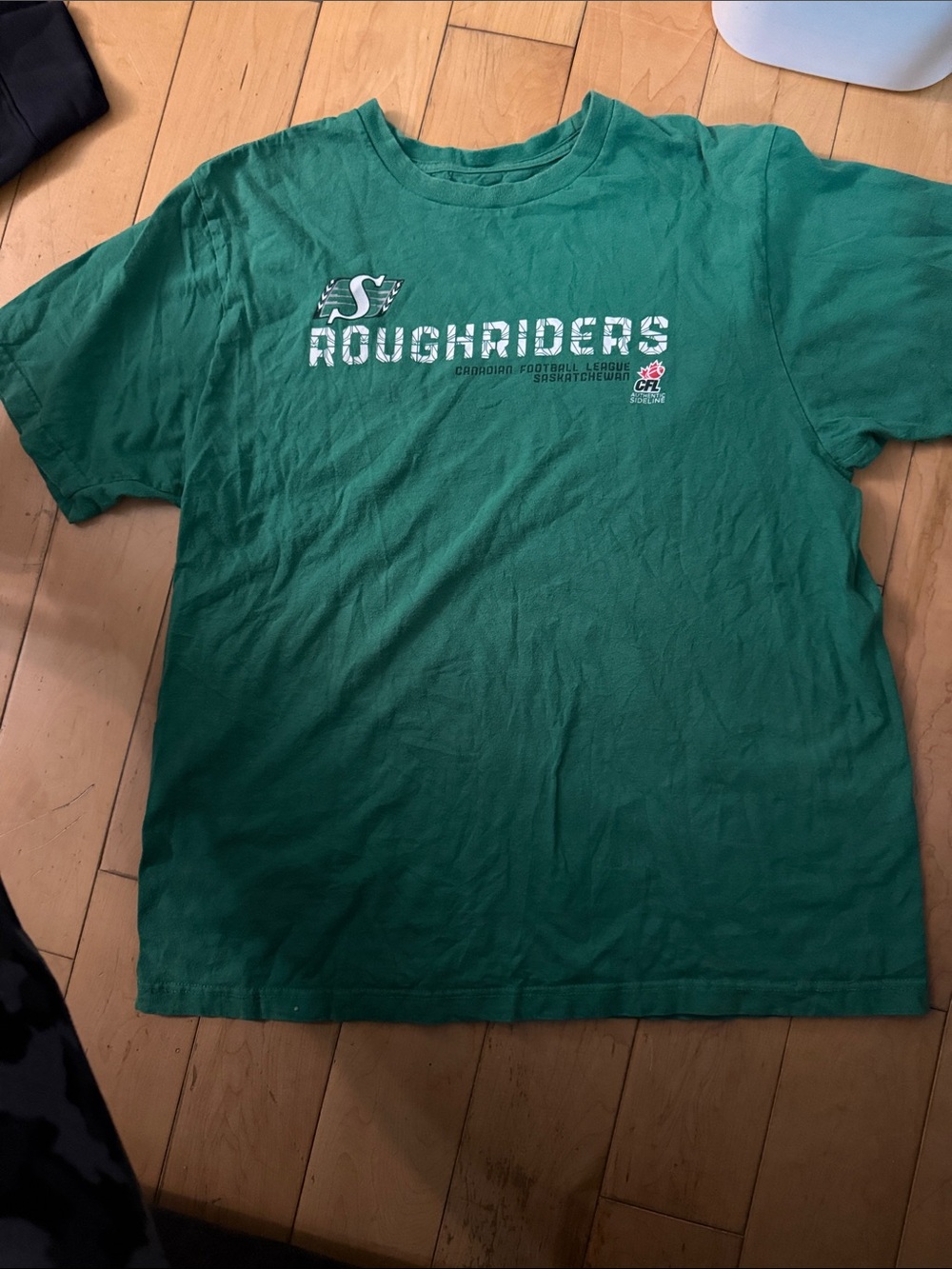 Reebok Green Roughriders Logo Tee